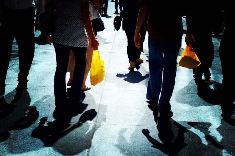 Uso de bolsos plásticos